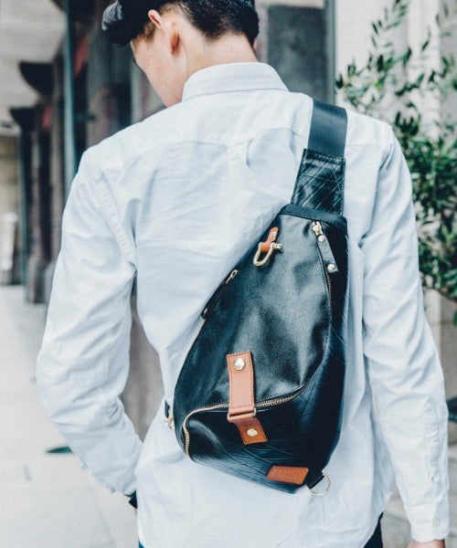 SEAL Morino Canvas Bum Bag MS0250 ORANGE LIMTIED EDITION Front View
