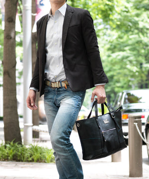 SEAL Work Tote for Men PS036 BLACK Hand Carry View