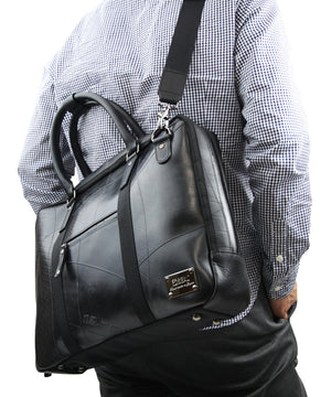SEAL Briefcase for Men PS064 BLACK Detachable Shoulder Strap Carrying View