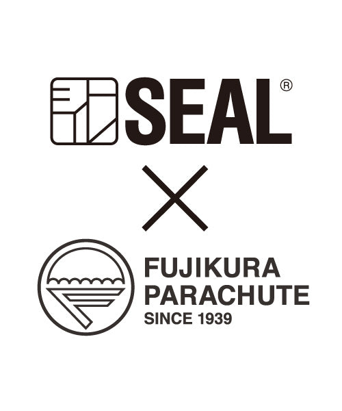 SEAL x Fujikura Parachute Luggage Bag BLACK Front View