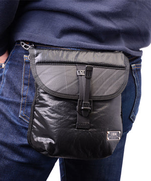SEAL x FUJIKURA PARACHUTE 2 ways mini belt bag BLACK belt attachable