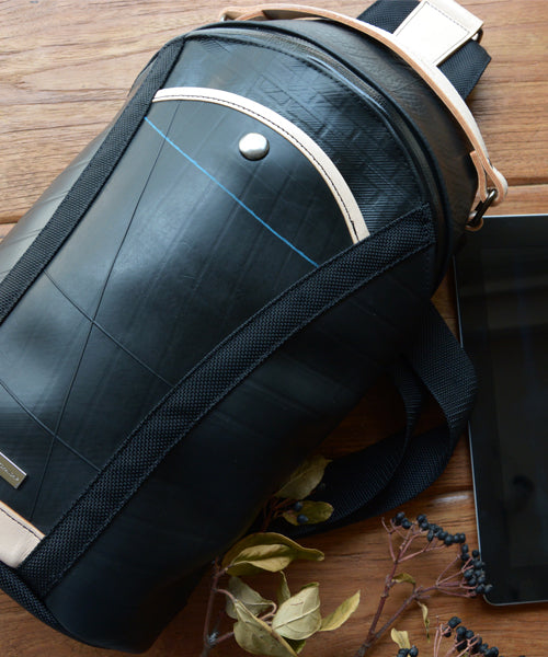 SEAL Men's Sling Backpack PS084 BLACK Side View