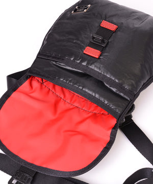 SEAL x FUJIKURA PARACHUTE 2 ways mini belt bag RED Inside view