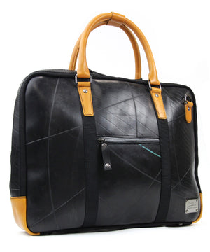 SEAL Briefcase for Men PS064 BROWN Side View