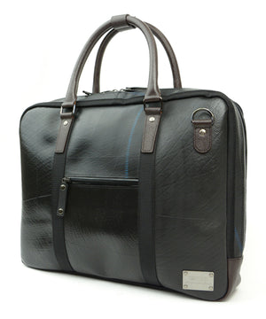 SEAL Briefcase for Men PS064 DARK BROWN Side View