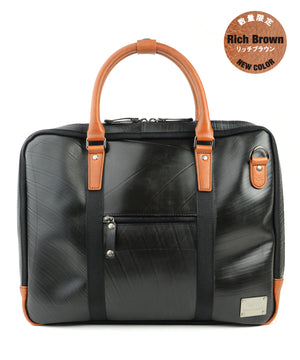 SEAL Briefcase for Men PS064 RICH BROWN Front View