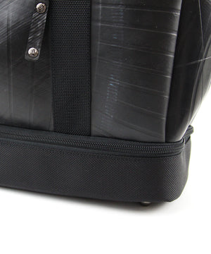 SEAL Weekender Tote With Shoe Compartment PS060 BLACK Nylon Bottom View