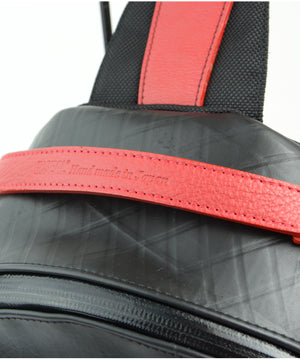 SEAL Men's Sling Backpack PS084 RED Handle Close Up