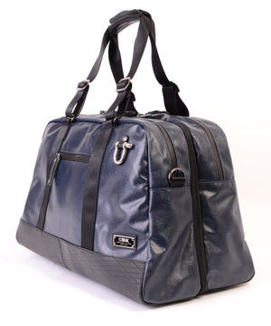 SEAL x Morino Canvas Carry On Bag NAVY Side View
